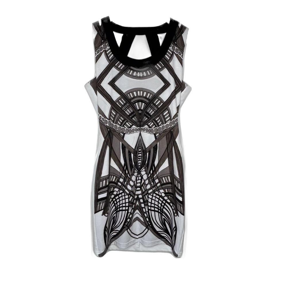 Kardashian Kollection Vintage Tribal Print Sleeveless BodyCon Dress NWT